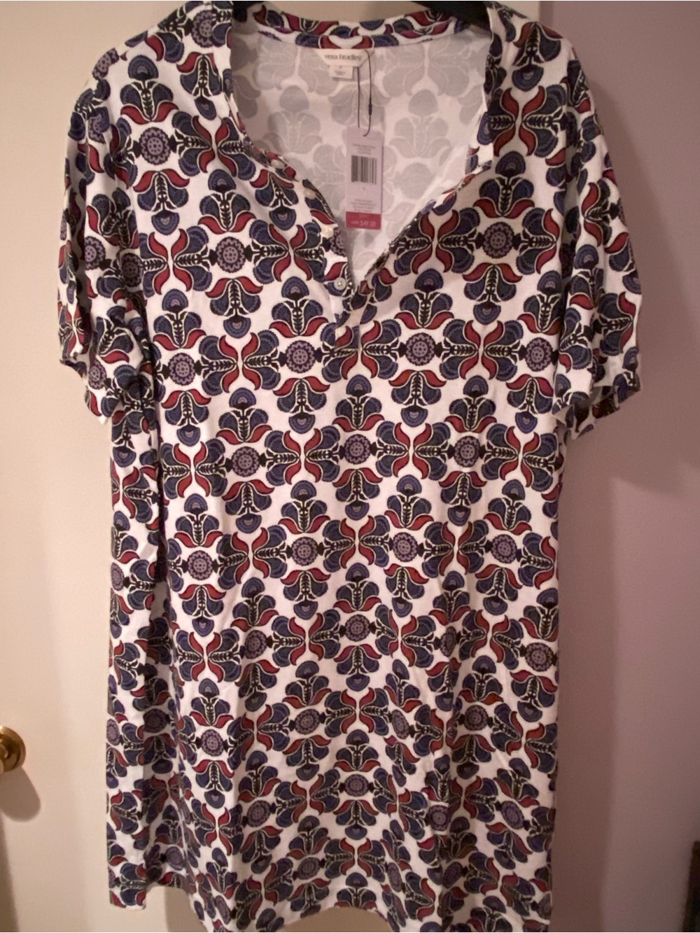 NWT Vera Bradley Night Dress: Baja Tile
